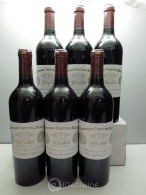 Château Cheval Blanc 1er Grand Cru Classé A  2008 - Lot de 6 Bouteilles
