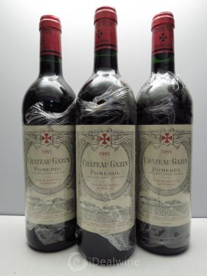 Château Gazin  1995 - Lot of 3 Bottles