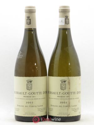 Meursault 1er Cru Goutte d'Or Comtes Lafon (Domaine des)  2002 - Lot of 2 Bottles