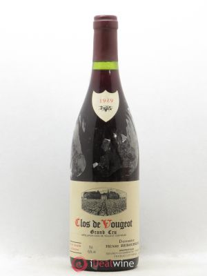 Clos de Vougeot Grand Cru Domaine Henri Rebourseau  1989 - Lot of 1 Bottle