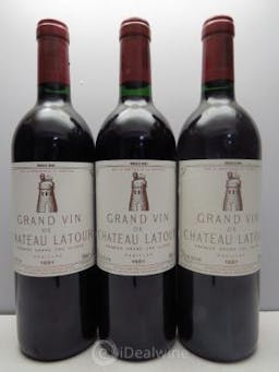 Château Latour 1er Grand Cru Classé  1991 - Lot de 3 Bouteilles