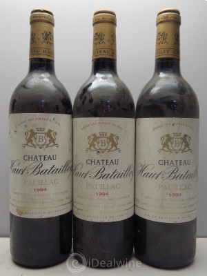 Château Haut Batailley 5ème Grand Cru Classé  1994 - Lot de 3 Bouteilles