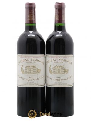 Château Margaux 1er Grand Cru Classé  2003 - Lot of 2 Bottles