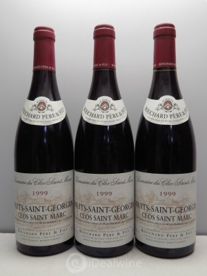 Nuits Saint-Georges 1er Cru Clos-Saint-Marc Bouchard P&F 1999 - Lot of 3 Bottles