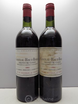 Château Haut-Bailly Cru Classé de Graves  1981 - Lot of 2 Bottles