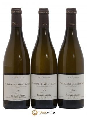 Chassagne-Montrachet Thomas Morey  2016 - Lot of 3 Bottles