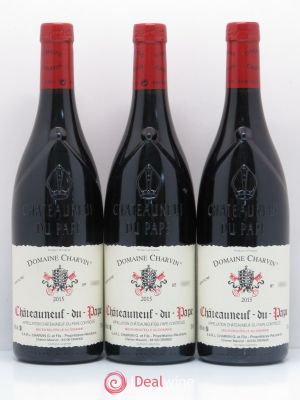 Châteauneuf-du-Pape Charvin (Domaine)  2015 - Lot of 3 Bottles