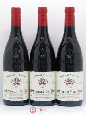 Châteauneuf-du-Pape Charvin (Domaine)  2015 - Lot of 3 Bottles