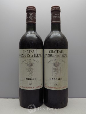 Château Marquis de Terme 4ème Grand Cru Classé  1982 - Lot of 2 Bottles