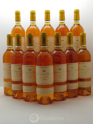Château d'Yquem 1er Cru Classé Supérieur  1994 - Lot of 12 Bottles