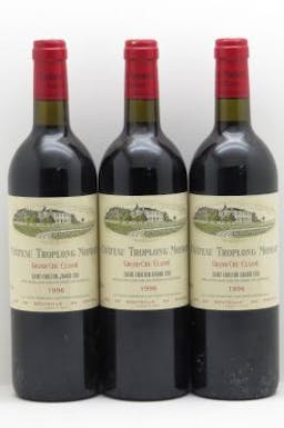 Château Troplong Mondot 1er Grand Cru Classé B  1996 - Lot of 3 Bottles