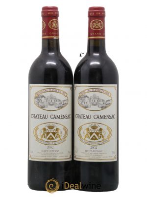 Château Camensac 5ème Grand Cru Classé 2002 - Lot de 2 Bottiglie