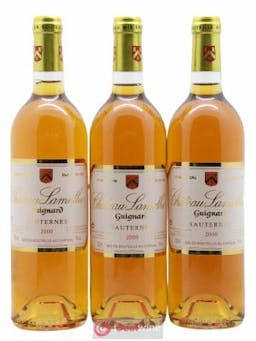 Château Lamothe Guignard 2ème Grand Cru Classé  2000 - Lot of 3 Bottles