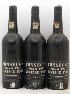 Porto Fonseca Vintage  1977 - Lot de 3 Bouteilles