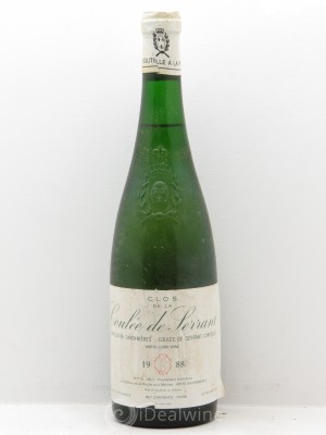 Savennières Clos de la Coulée de Serrant Nicolas Joly  1988 - Lot of 1 Bottle