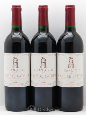 Château Latour 1er Grand Cru Classé  1995 - Lot de 3 Bouteilles