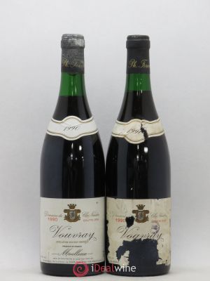 Vouvray Goutte d'Or Clos Naudin - Philippe Foreau (no reserve) 1990 - Lot of 2 Bottles