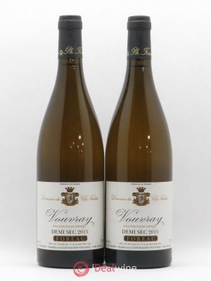 Vouvray Demi-Sec Clos Naudin - Philippe Foreau  2015 - Lot of 2 Bottles