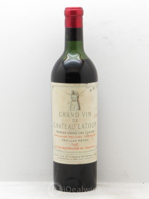 Château Latour 1er Grand Cru Classé  1947 - Lot of 1 Bottle