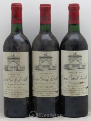 Château Léoville Las Cases 2ème Grand Cru Classé  1986 - Lot of 3 Bottles