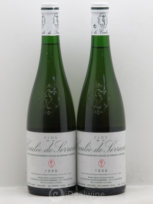 Savennières Clos de la Coulée de Serrant Nicolas Joly  1999 - Lot of 2 Bottles