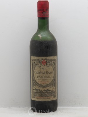 Château Gazin  1961 - Lot of 1 Bottle