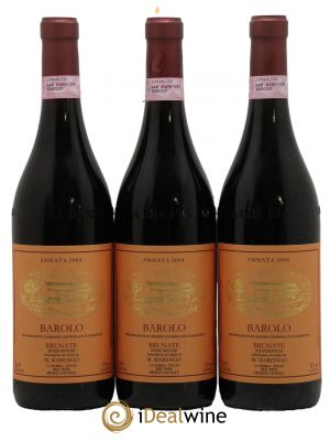 Barolo DOCG Brunate Marengo Marco 2004 - Lot of 3 Bottles