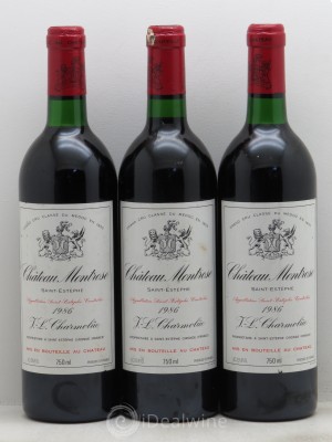 Château Montrose 2ème Grand Cru Classé  1986 - Lot of 3 Bottles