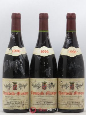 Chambolle-Musigny Ghislaine Barthod  1996 - Lot of 3 Bottles