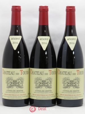 Côtes du Rhône Château des Tours E.Reynaud  2016 - Lot of 3 Bottles