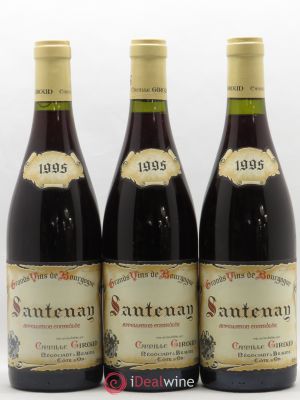 Santenay Camille Giroud 1995 - Lot of 3 Bottles