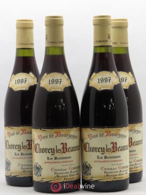 Chorey-lès-Beaune Les Beaumonts Camille Giroud 1997 - Lot of 4 Bottles