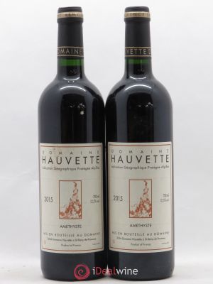 IGP Alpilles Améthyste Hauvette (Domaine)  2015 - Lot of 2 Bottles