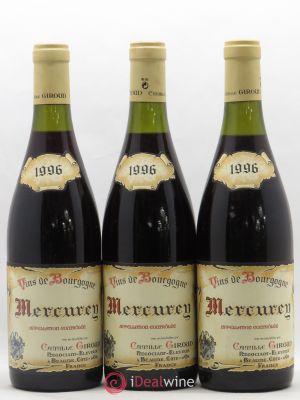 Mercurey Camille Giroud (no reserve) 1996 - Lot of 3 Bottles