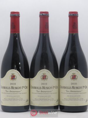 Chambolle-Musigny 1er Cru Les Amoureuses Robert Groffier Père & Fils (Domaine)  2010 - Lot of 3 Bottles