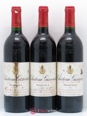 Château Giscours 3ème Grand Cru Classé  1995 - Lot of 3 Bottles