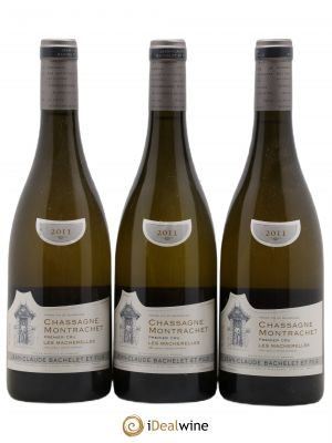 Chassagne-Montrachet 1er Cru Les Macherelles Jean-Claude Bachelet (Domaine)  2011 - Lot of 3 Bottles