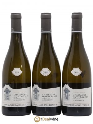Chassagne-Montrachet 1er Cru La Boudriotte Jean-Claude Bachelet (Domaine)  2015 - Lot of 3 Bottles