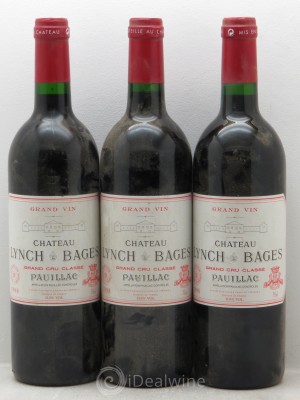 Château Lynch Bages 5ème Grand Cru Classé  1998 - Lot de 3 Bouteilles