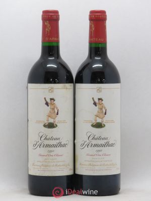 Château d'Armailhac - Mouton Baron(ne) Philippe 5ème Grand Cru Classé  1993 - Lot of 2 Bottles