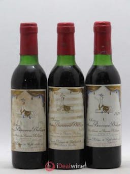 Château d'Armailhac - Mouton Baron(ne) Philippe 5ème Grand Cru Classé (no reserve) 1976 - Lot of 3 Half-bottles