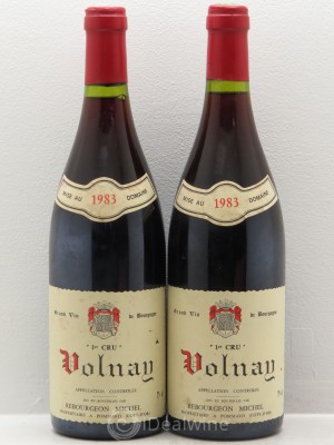 Volnay 1er Cru Domaine Rebourgeon Michel 1983 - Lot of 2 Bottles