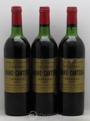 Château Brane Cantenac 2ème Grand Cru Classé  1976 - Lot of 3 Bottles