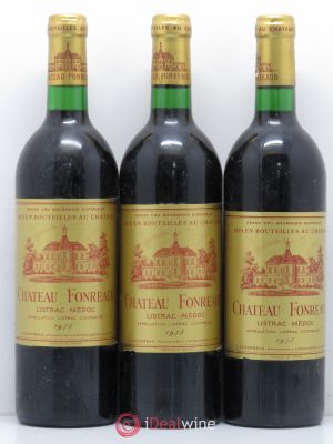 Château Fonréaud Cru Bourgeois (no reserve) 1975 - Lot of 3 Bottles