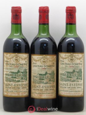 Château Domeyne Cru Bourgeois (no reserve) 1980 - Lot of 3 Bottles