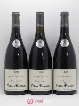 Hautes-Côtes de Nuits Les Genévrières Château de Villars Fontaine (sans prix de réserve) 1998 - Lot de 3 Bouteilles