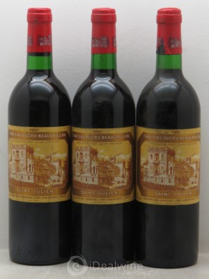 Château Ducru Beaucaillou 2ème Grand Cru Classé  1980 - Lot of 3 Bottles