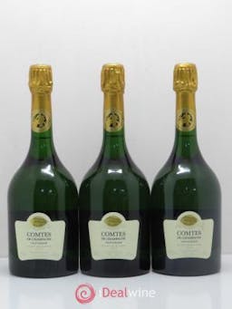 Comtes de Champagne Champagne Taittinger Blanc de blanc  1999 - Lot of 3 Bottles
