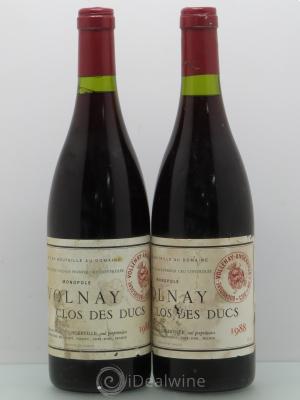Volnay 1er Cru Clos des Ducs Marquis d'Angerville (Domaine)  1988 - Lot of 2 Bottles