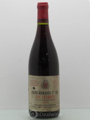 Vosne-Romanée 1er Cru Les Suchots Jean Grivot  1988 - Lot of 1 Bottle